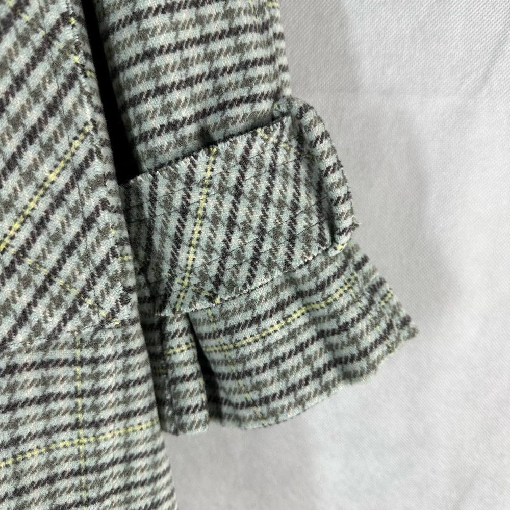 Free People WE THE FREE Liberty Duster Plaid Wool Blend Coat Size Small - Picture 11 of 14